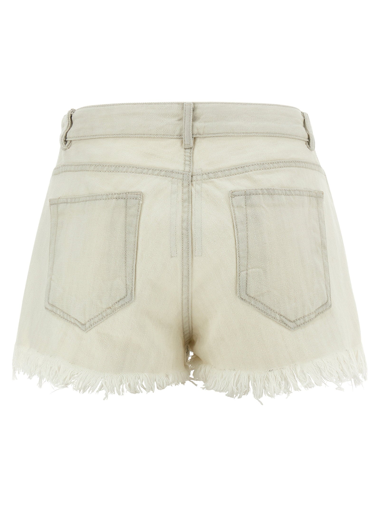 Rick Owens Bias Cutoffs Shorts – 100% cotton - view 2