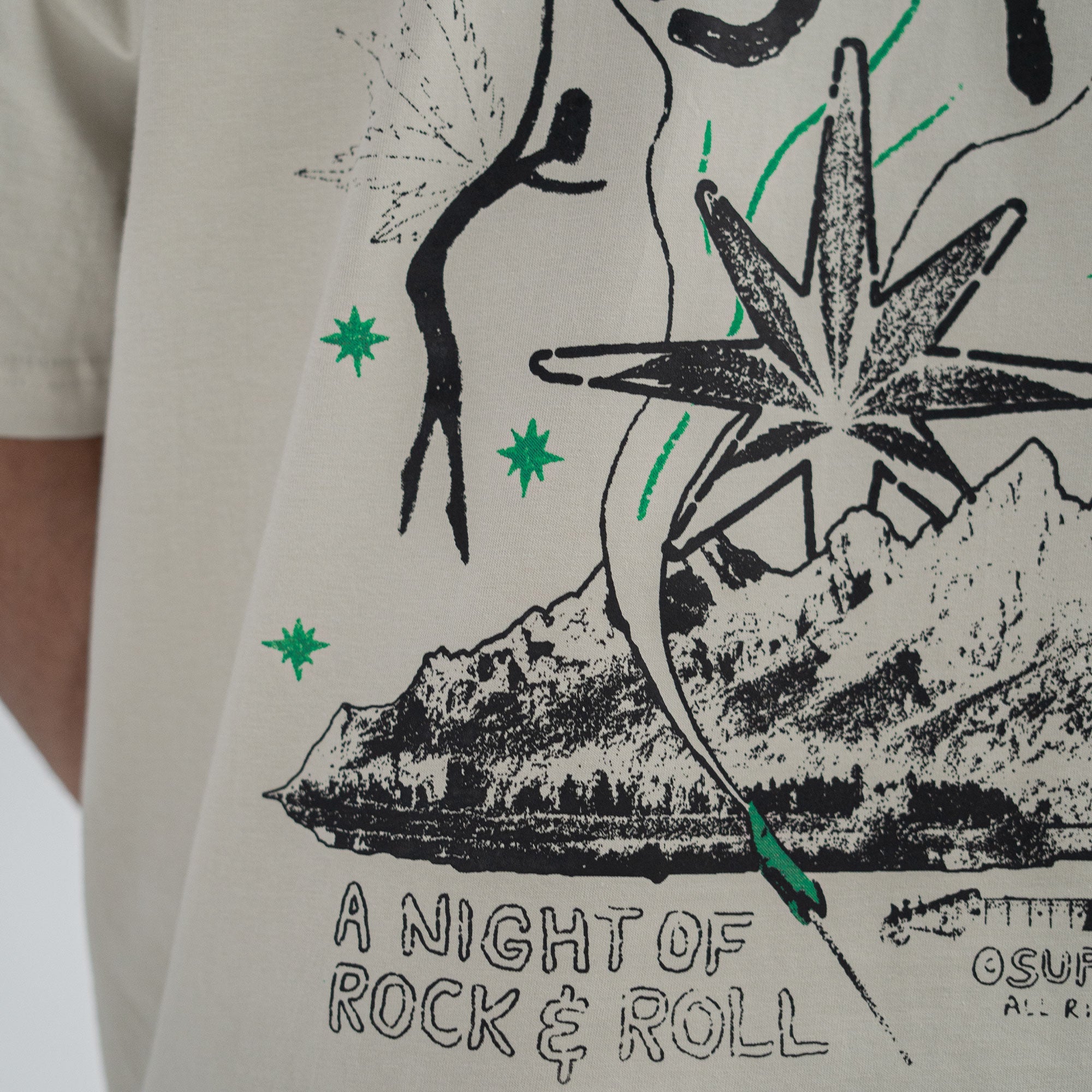 Superkicks | MJ & THE BUDS 'CONCERT TEE { SMOKE GREEN - view 6