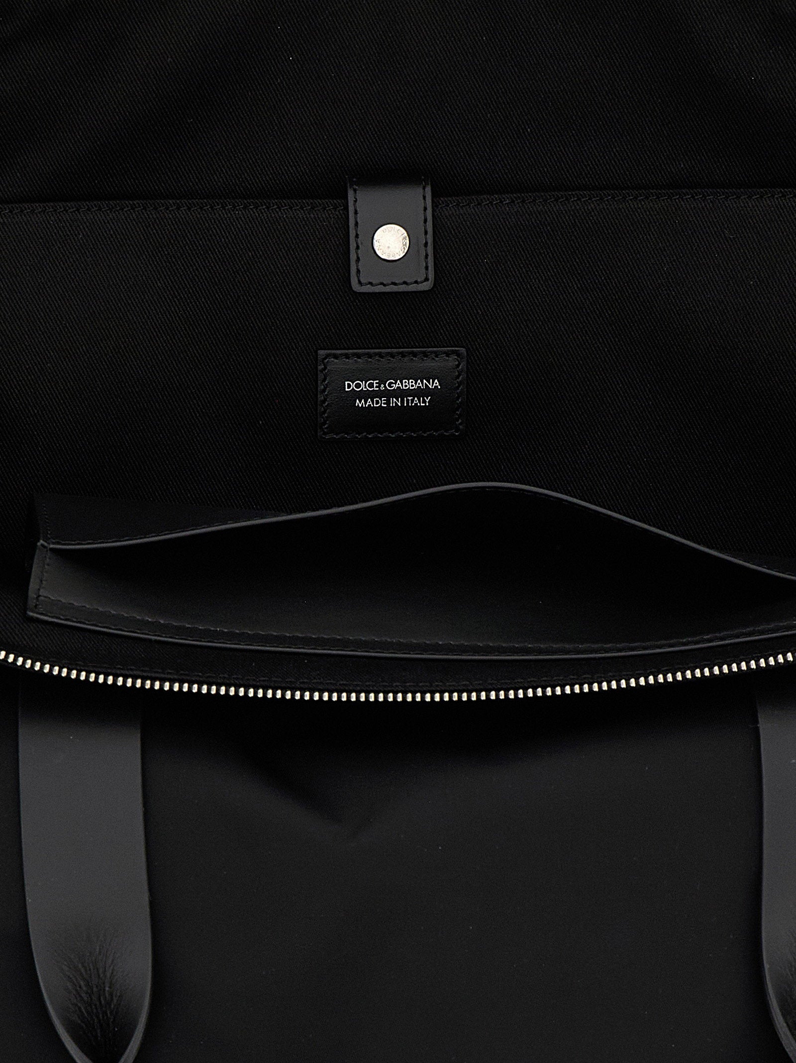 Dolce & Gabbana Media Logo Patch Shopping Bag - view 4