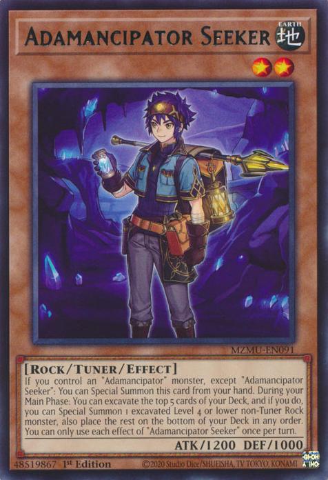 Yu-Gi-Oh! Adamancipator Seeker - MZMU-EN091 - Rare - 1st Edition