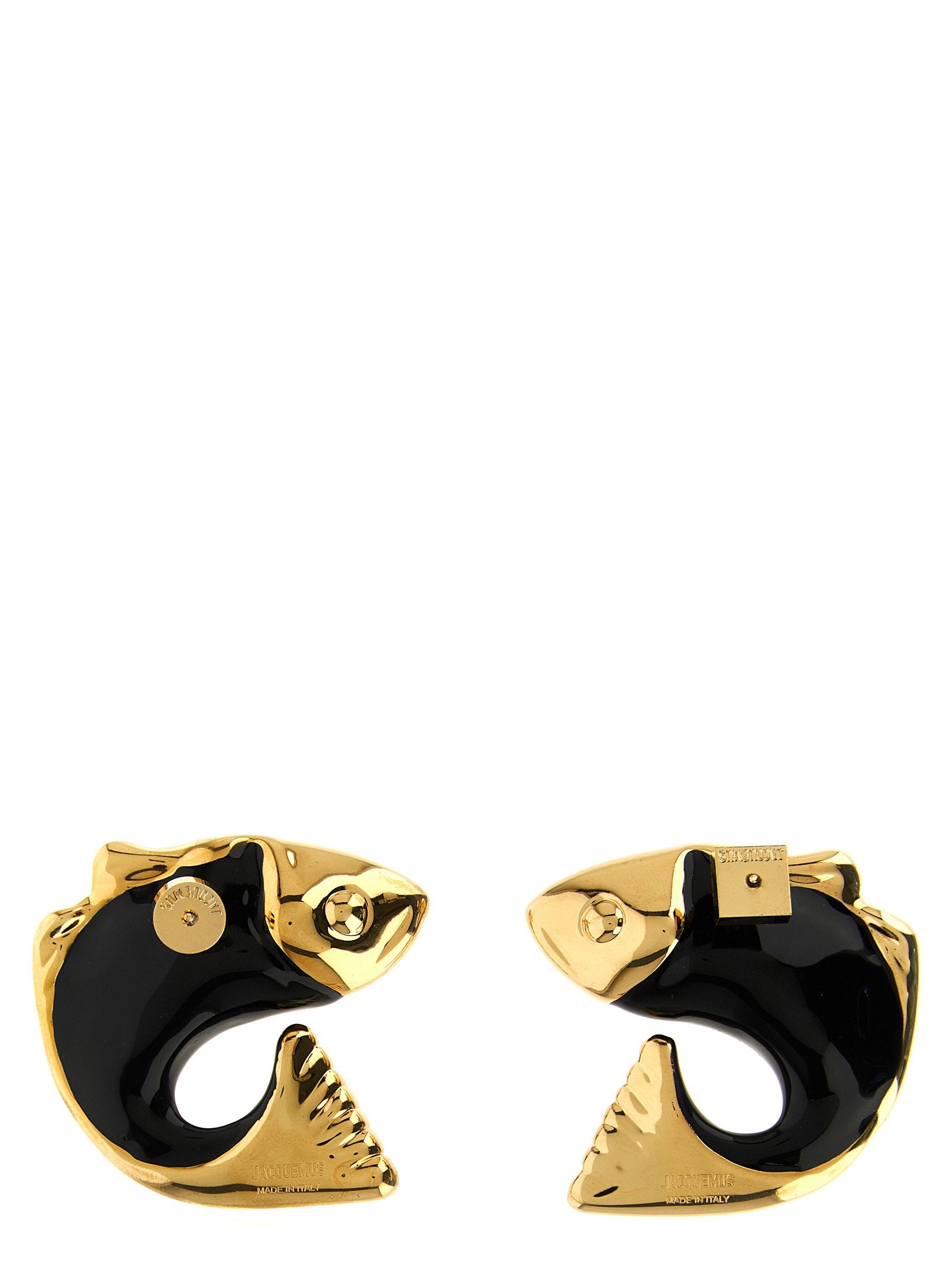 Jacquemus Les Boucles Poisson Earrings – 95% copper 5% brass - view 2