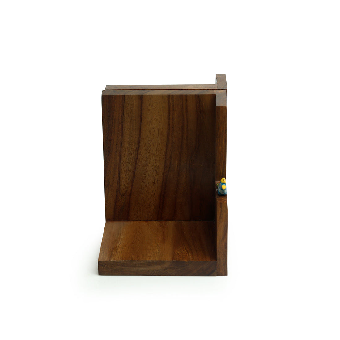 EXCLUSIVELANE 'Peacock Pair' Hand Carved Sheesham Wood Bookend - view 5