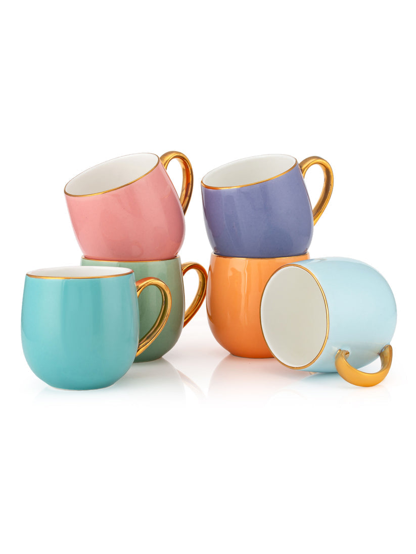 JCPL Charlie Gold Electric Coffee & Tea Mug Set | Set of 6 Pcs - view 5