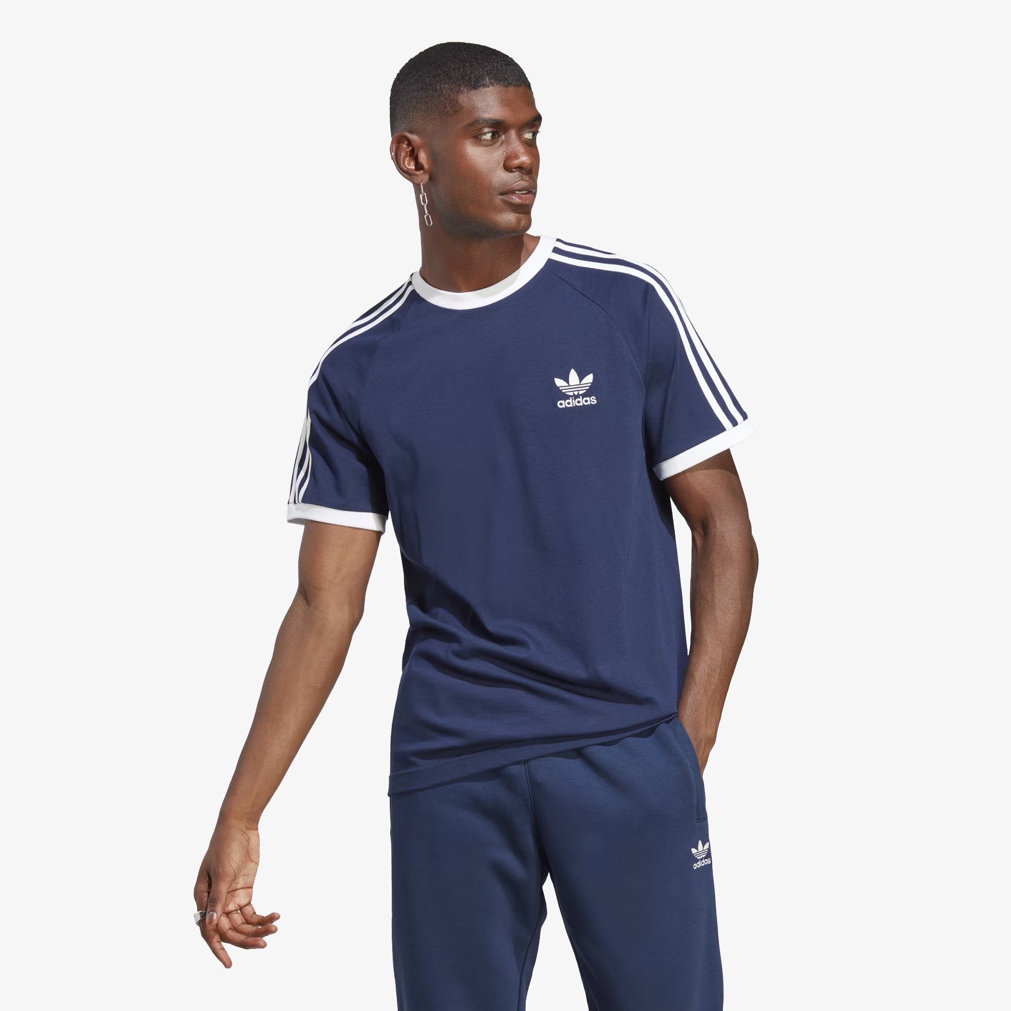 Adidas Originals | ADICOLOR CLASSICS 3-STRIPES TEE { NIGHT INDIGO - view 4