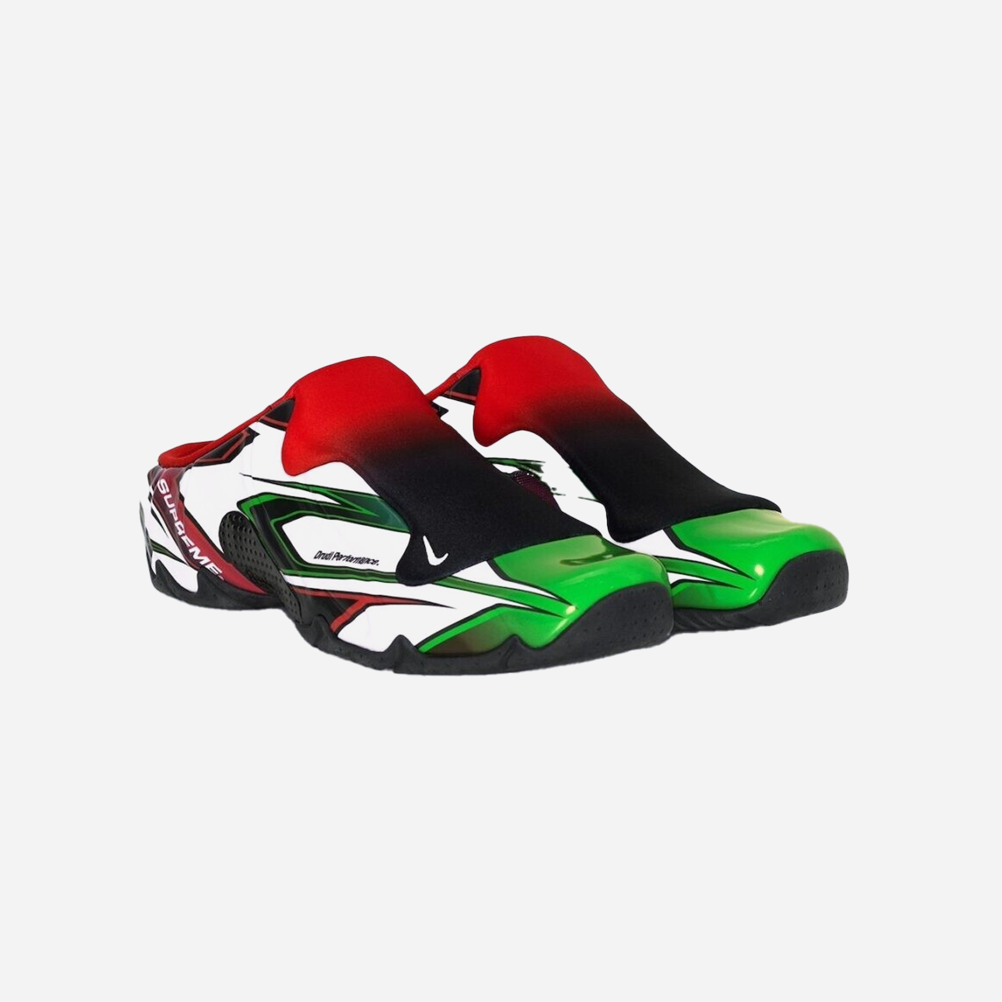 Nike X Supreme Clogposite White Gym Red Green - view 2