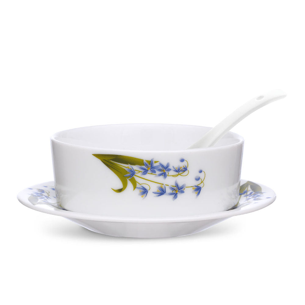 My Borosil Larah by Borosil Lavender Soup Bowl w Saucer Set - view 2
