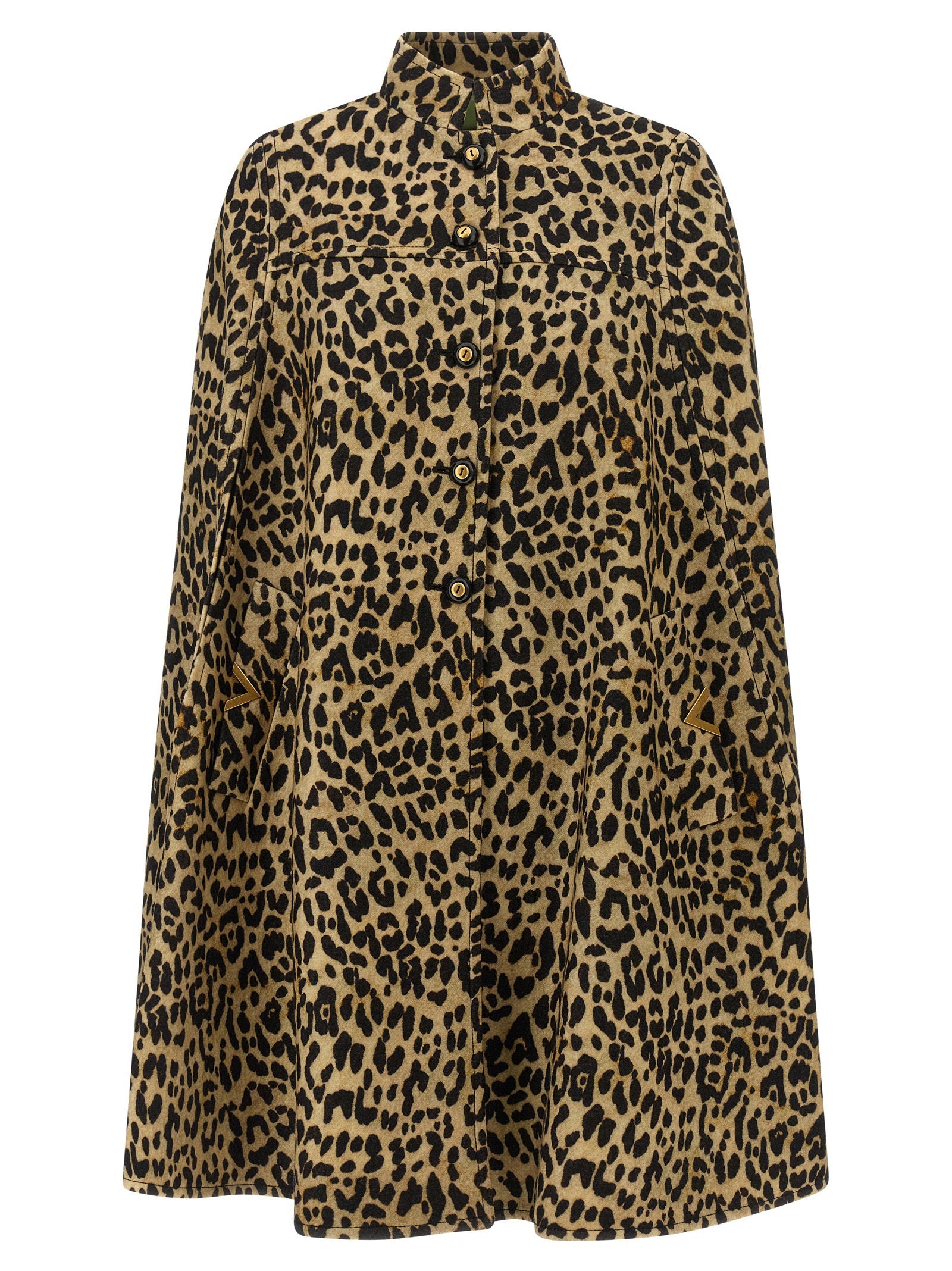 Valentino Garavani Cape In Animalier Cloth – 100% wool