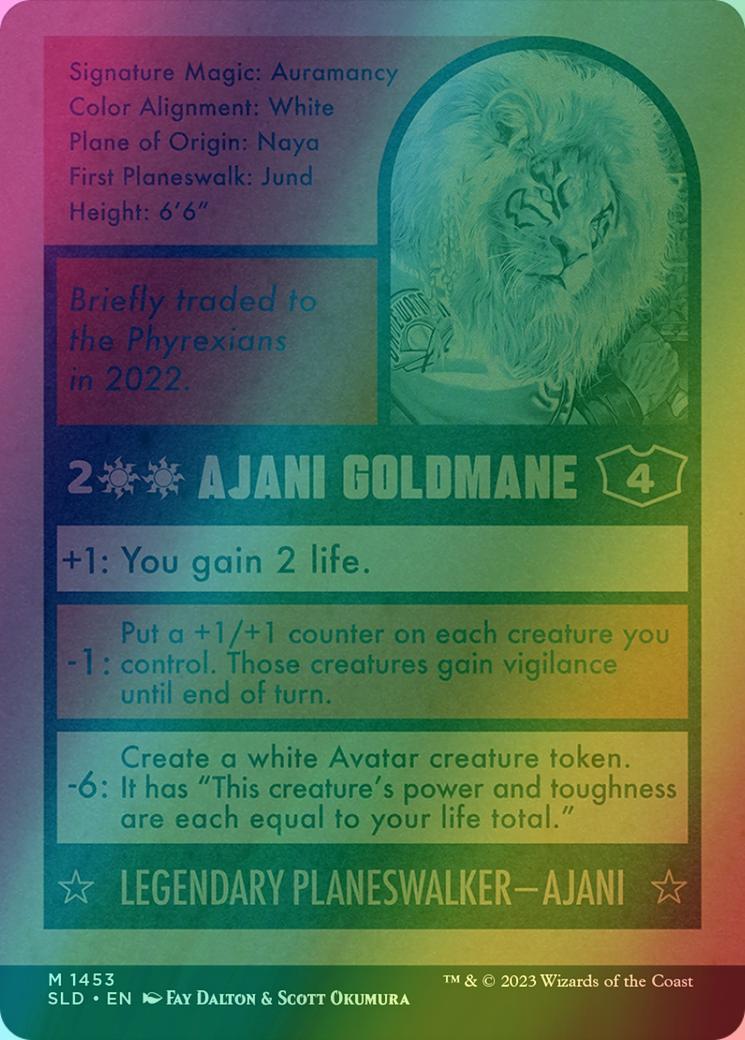 Ajani Goldmane // Ajani Goldmane [1453] [Borderless] [Magic: The Baseballing] [Secret Lair Drop] [Foil] - view 2