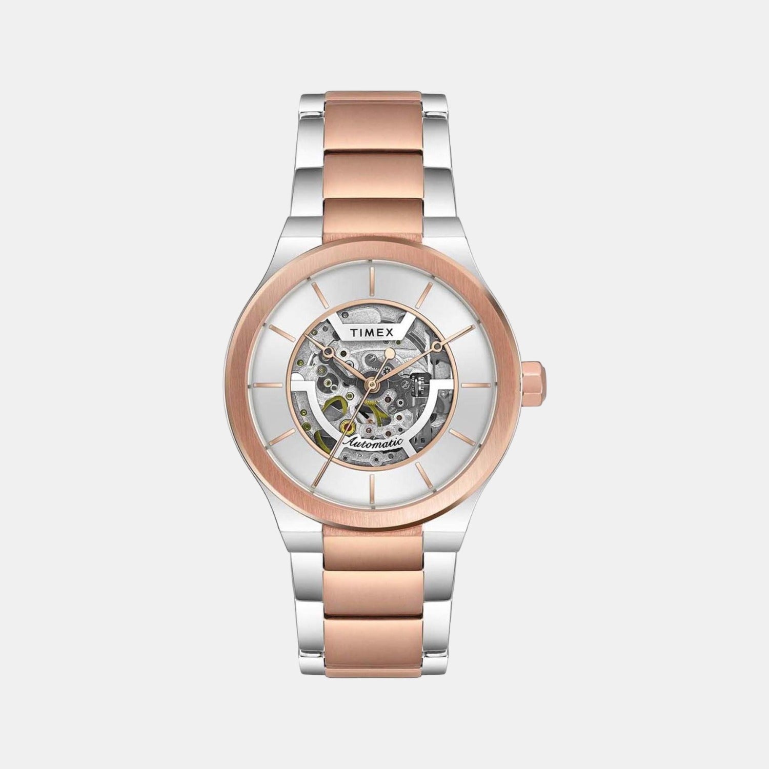 Timex E Class Men Quartz Silver Dial Analog Stainless Steel Watch TWEG20901