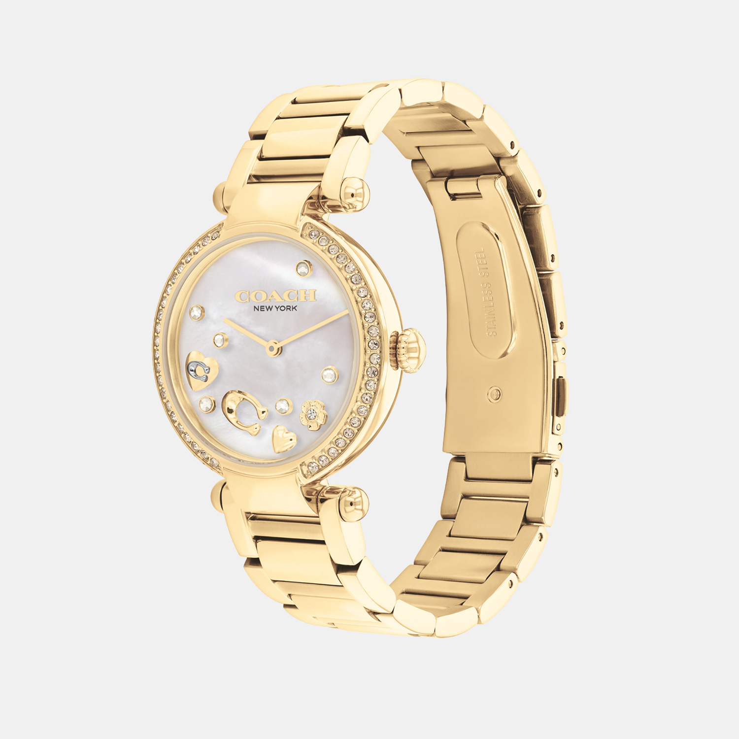 Coach Cary Women Quartz White Mother Of Pearl Dial Analog Stainless Steel Watch 14504265 - view 2