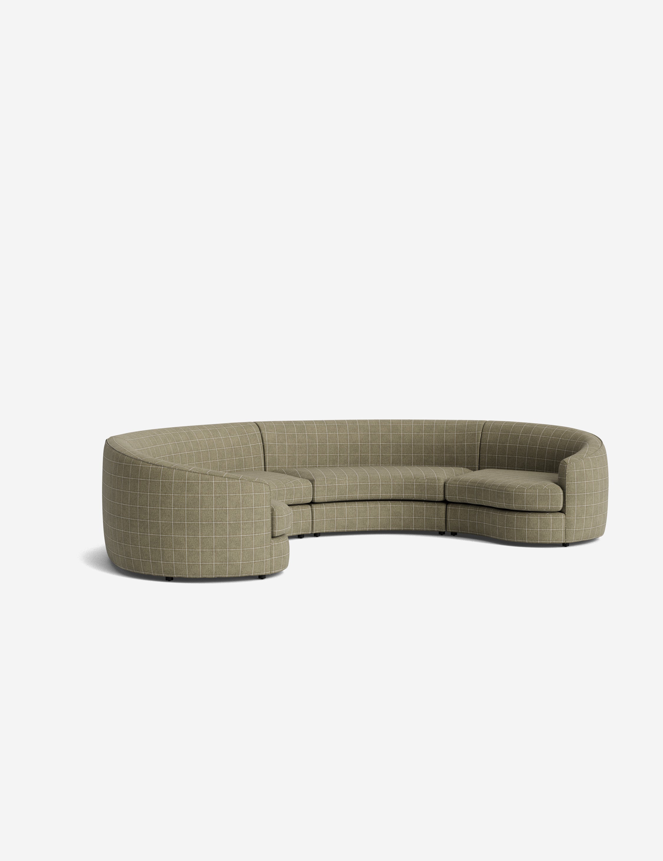Lulu and Georgia Imada Modular Curved Sectional Sofa - view 205