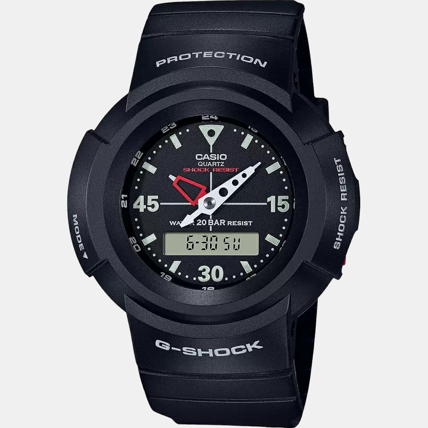 Casio G-Shock Men Quartz Black Dial Analog-Digital Resin Watch G1079 - view 2
