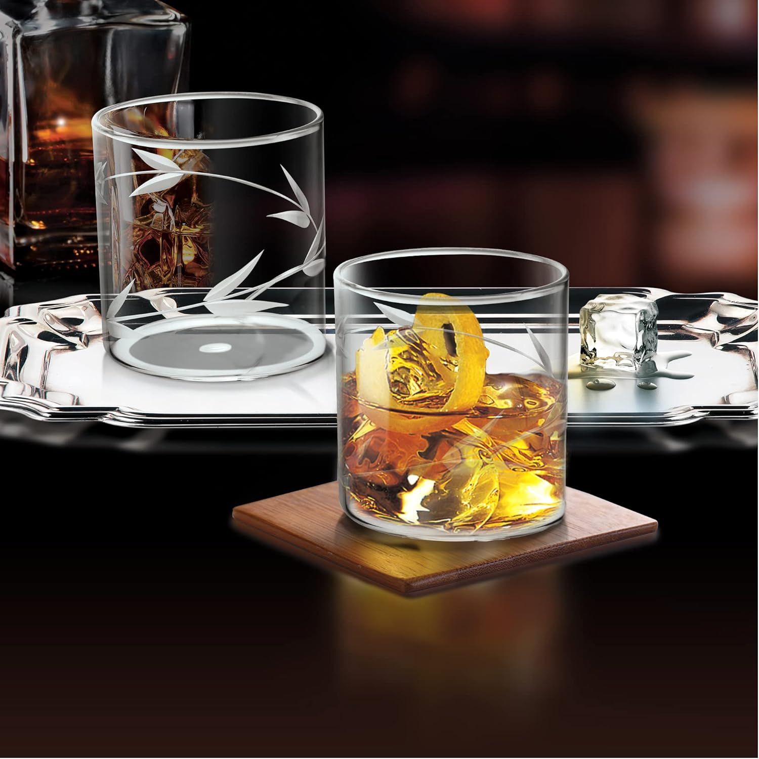 Treo by Milton Vector On The Rocks 350 Glass Tumbler | Transparent | Set of 6 Pcs - view 4