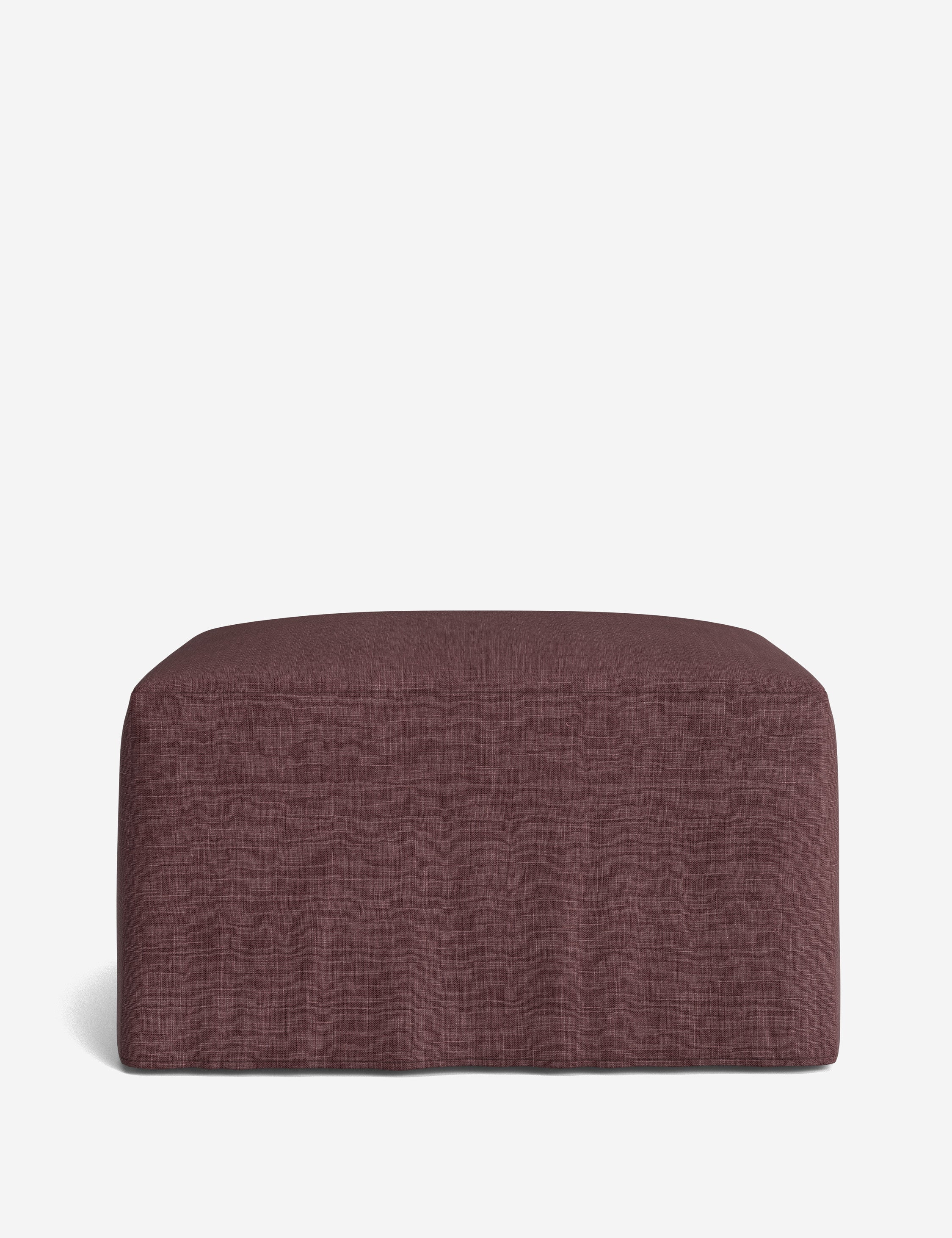 Lulu and Georgia Portola Slipcover Ottoman - view 40