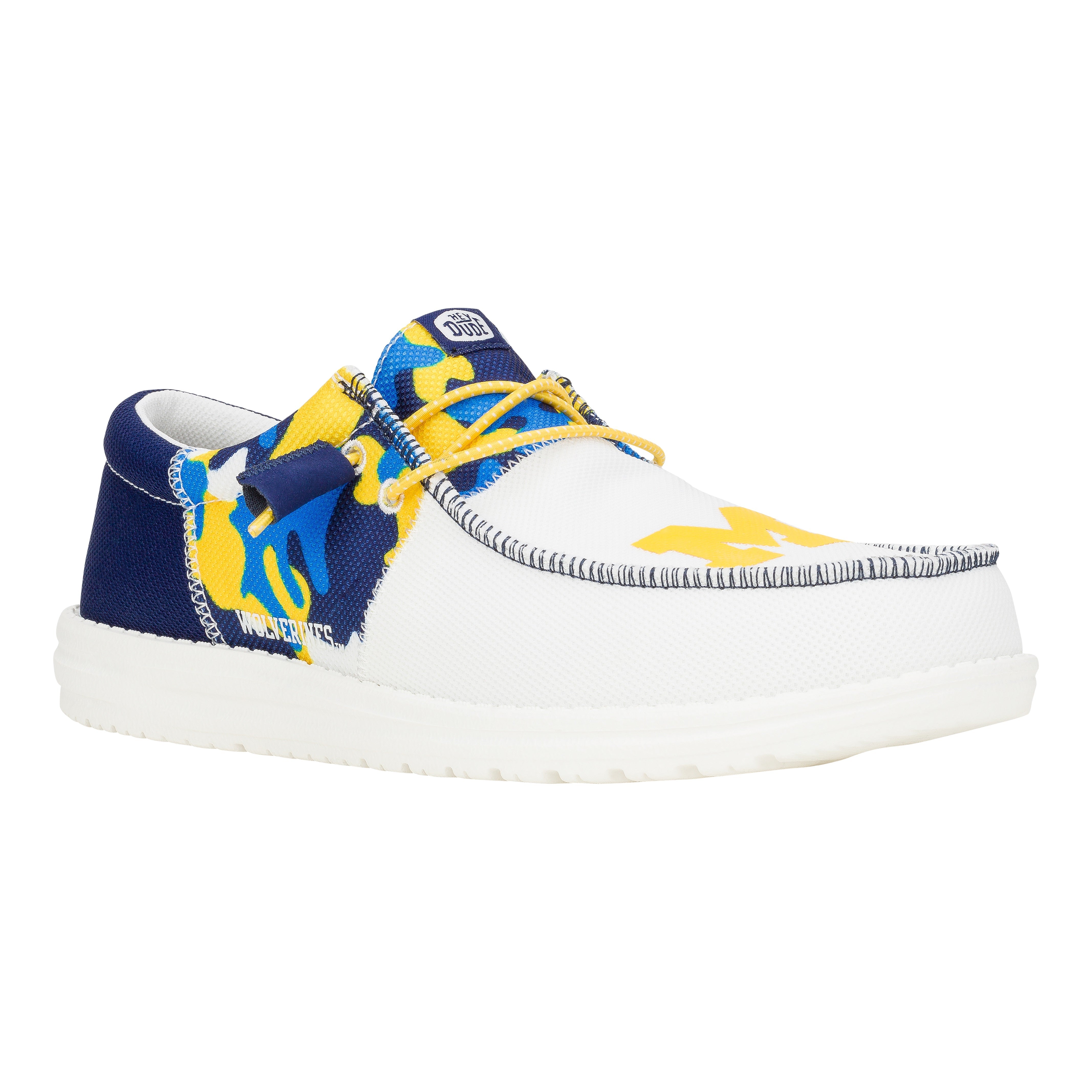 HEYDUDE shoes Men's Wally Tri Michigan - Michigan Navy/Yellow - view 7