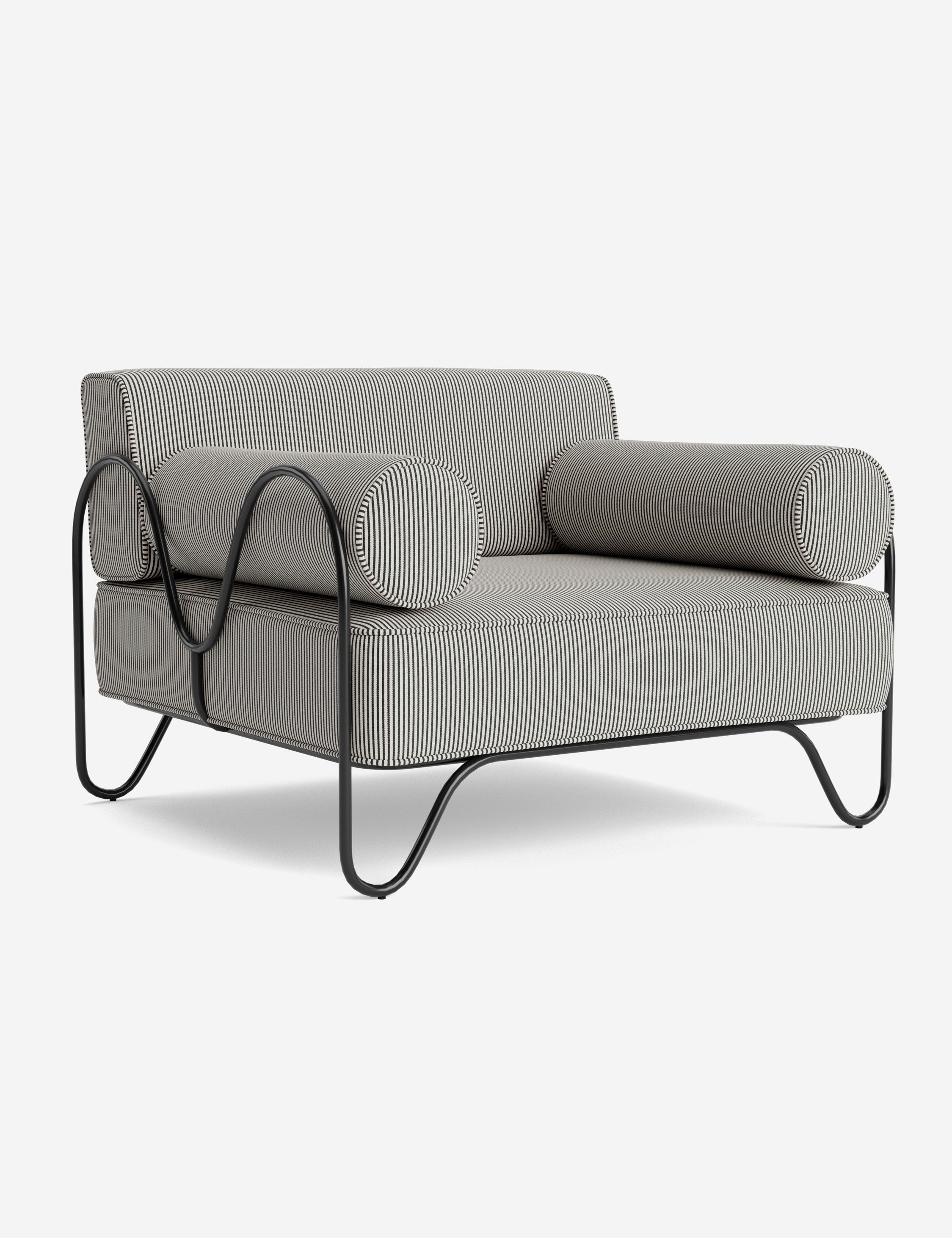 Lulu and Georgia Peggy Outdoor Accent Chair Cushion by Sarah Sherman Samuel - view 75
