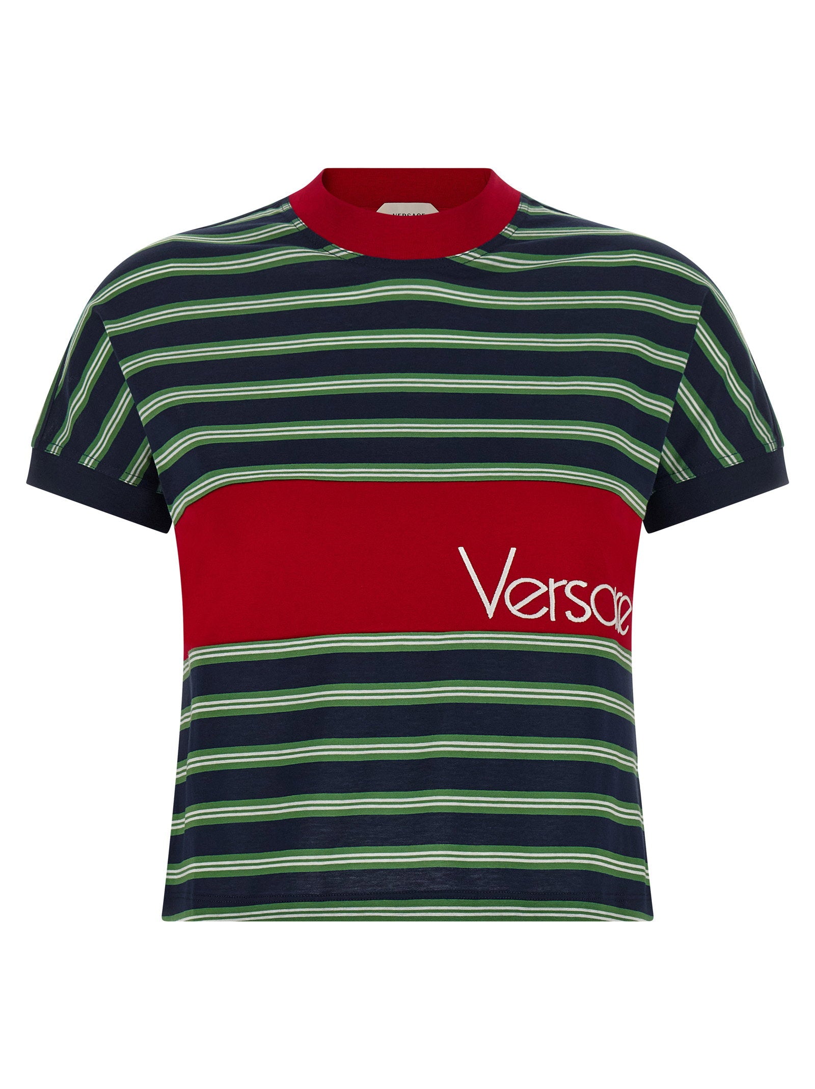 Versace Intarsia T-shirt – 100% cotton