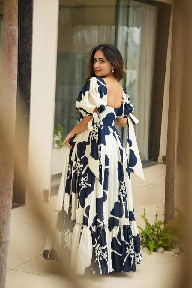 Idaho-o Galaxy white cotton maxi - view 5