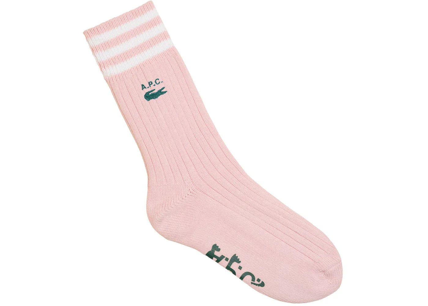 P c x – A.P.C. x Lacoste Socks Pink