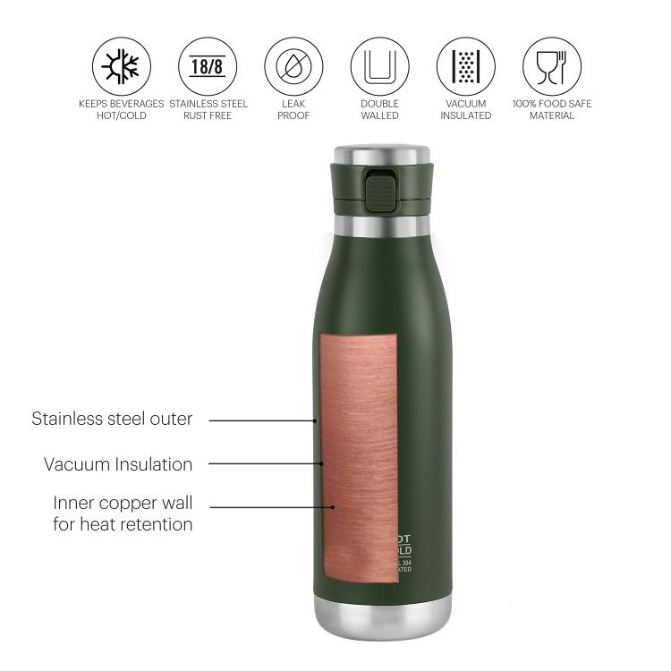 Cello Duro Jet Flask, Vacusteel Water Bottle - view 43