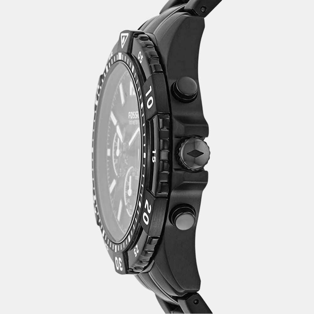Fossil Garrett Men Quartz Black Dial Chronograph Stainless Steel Watch FS5773 - view 2