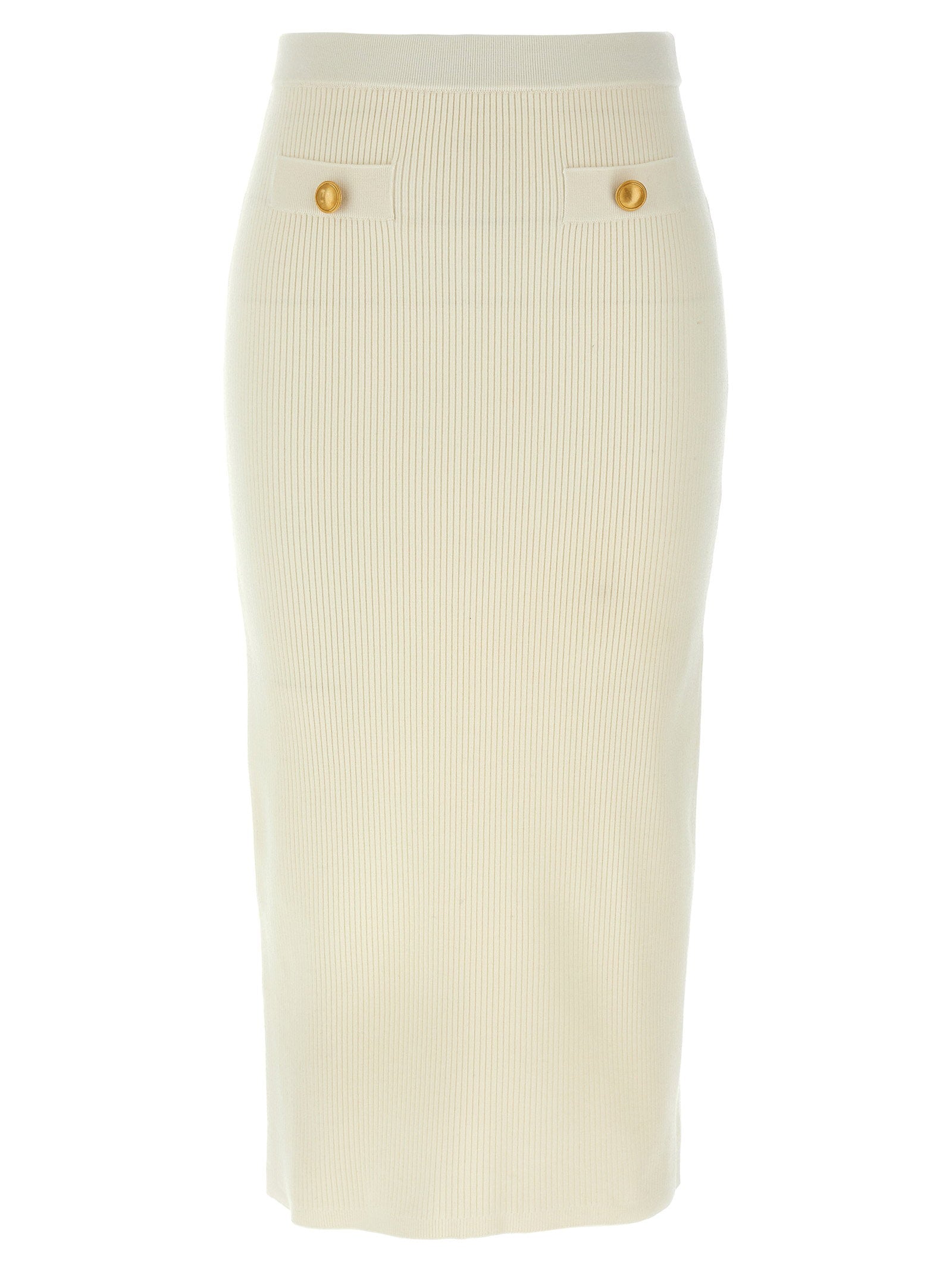 Alessandra Rich Midi Skirt – 90% wool, 10% cashmere