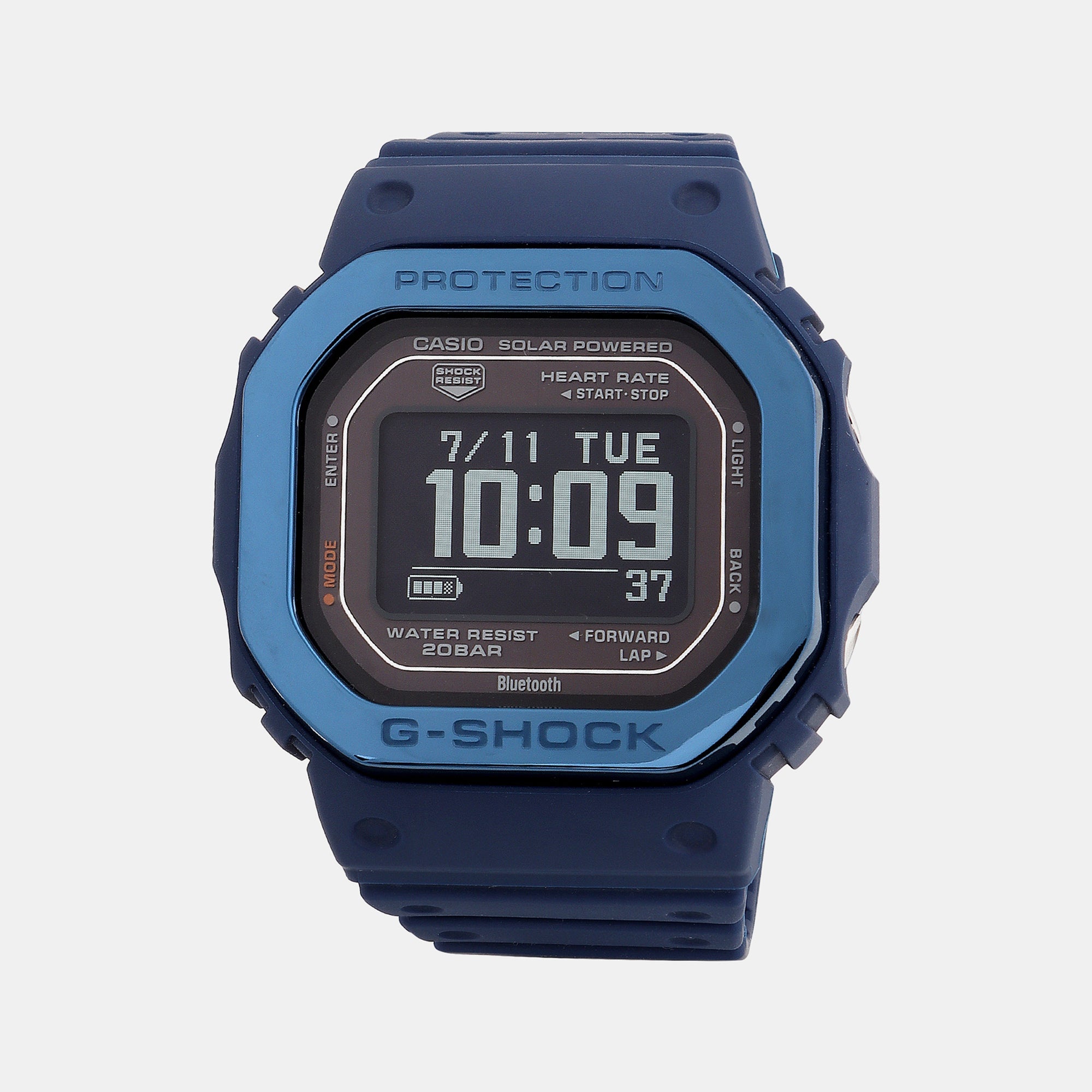 Casio G-Shock Men Quartz Blue Dial Digital Resin Watch G1407