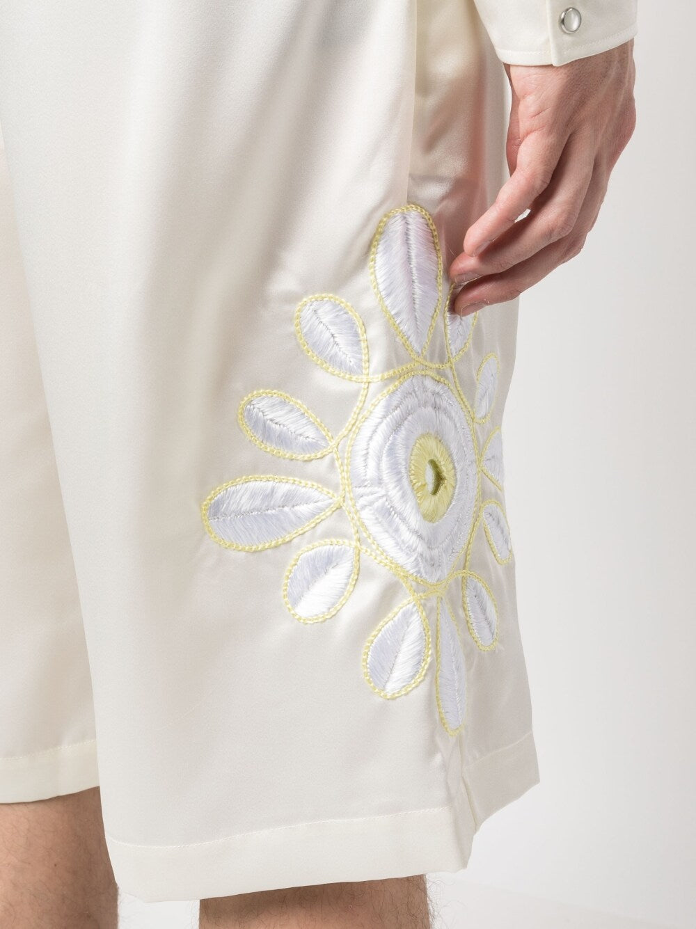 Bluemarble Embroidered flowers shorts – Polyester 100% - view 3