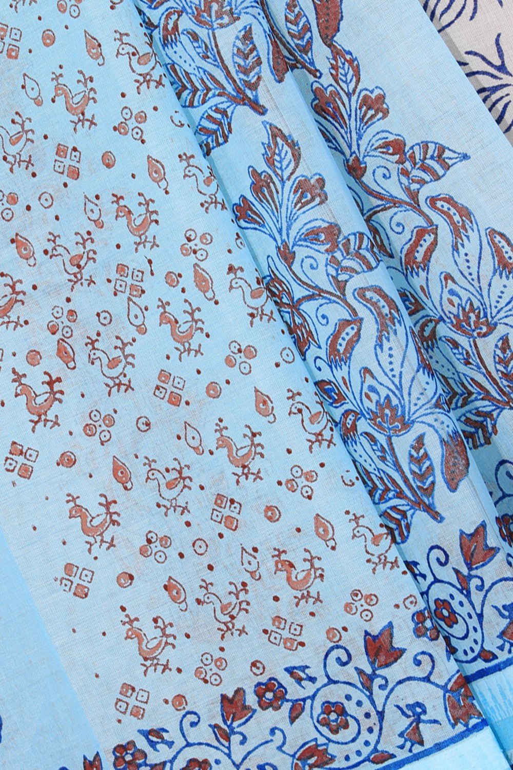 Kalanjali Ethnics Hand block printed cotton saree - view 2
