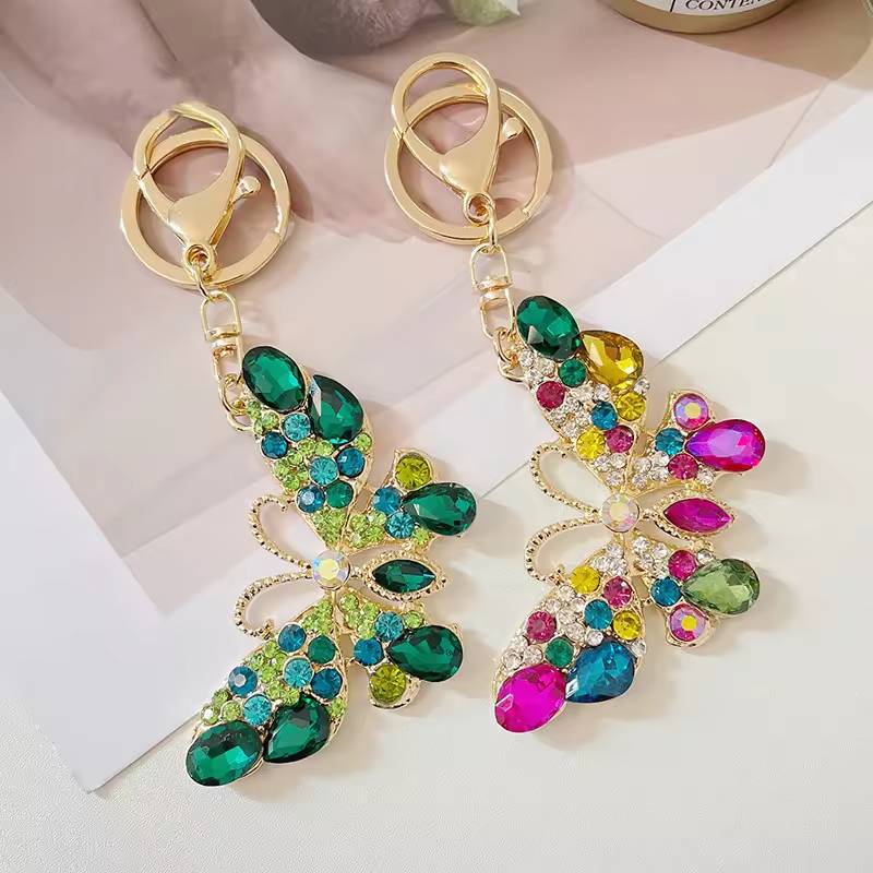 Peeperly Majestic Jewel Butterfly Keychain