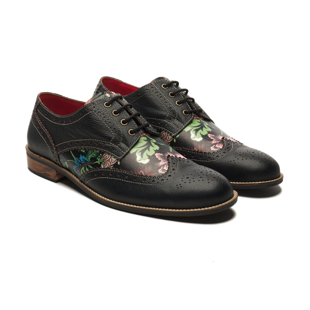 Bageecha derby_brogue men – Banjaaran Studio Bageecha Derby_Brogue for Men – Coal Black (discontinued)