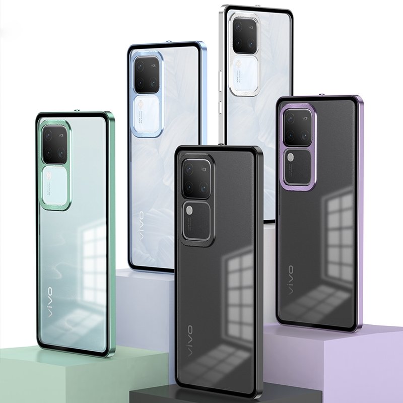 Million Cases Frosty Dual Layer Metal Armor Case - Vivo