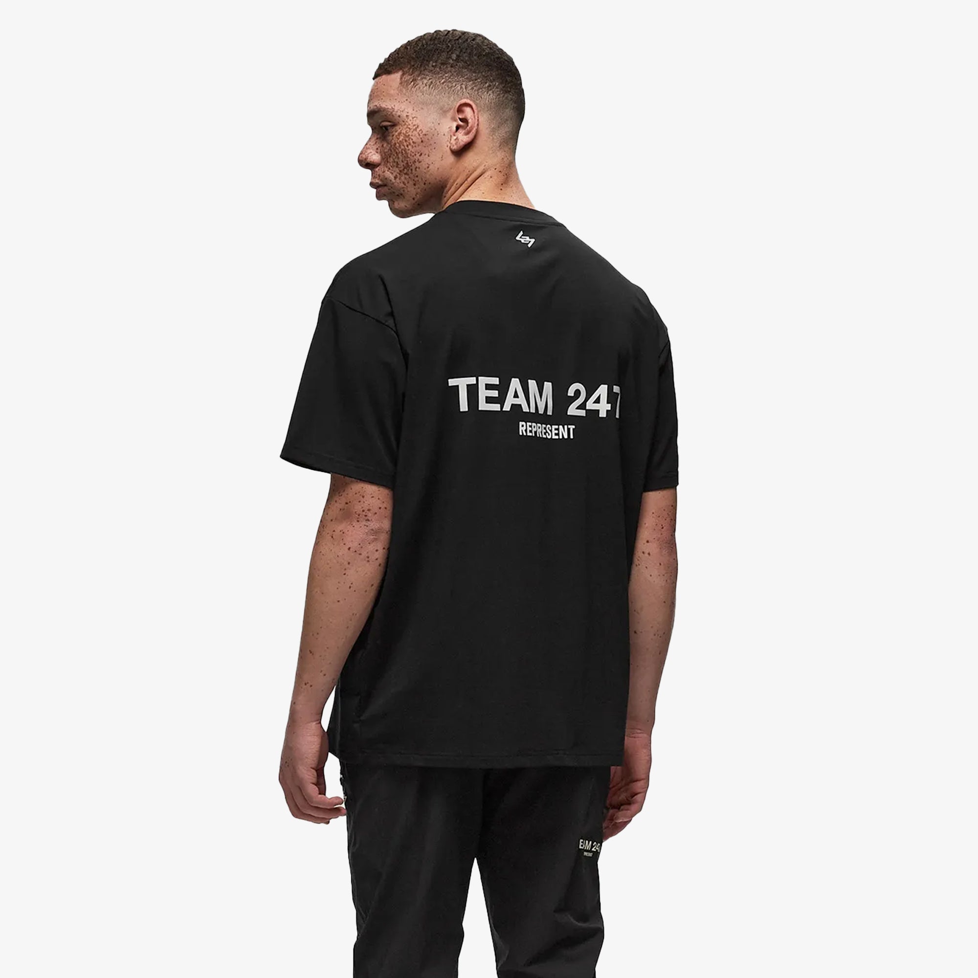 Represent | Team 247 Oversized T-shirt { Black - view 2