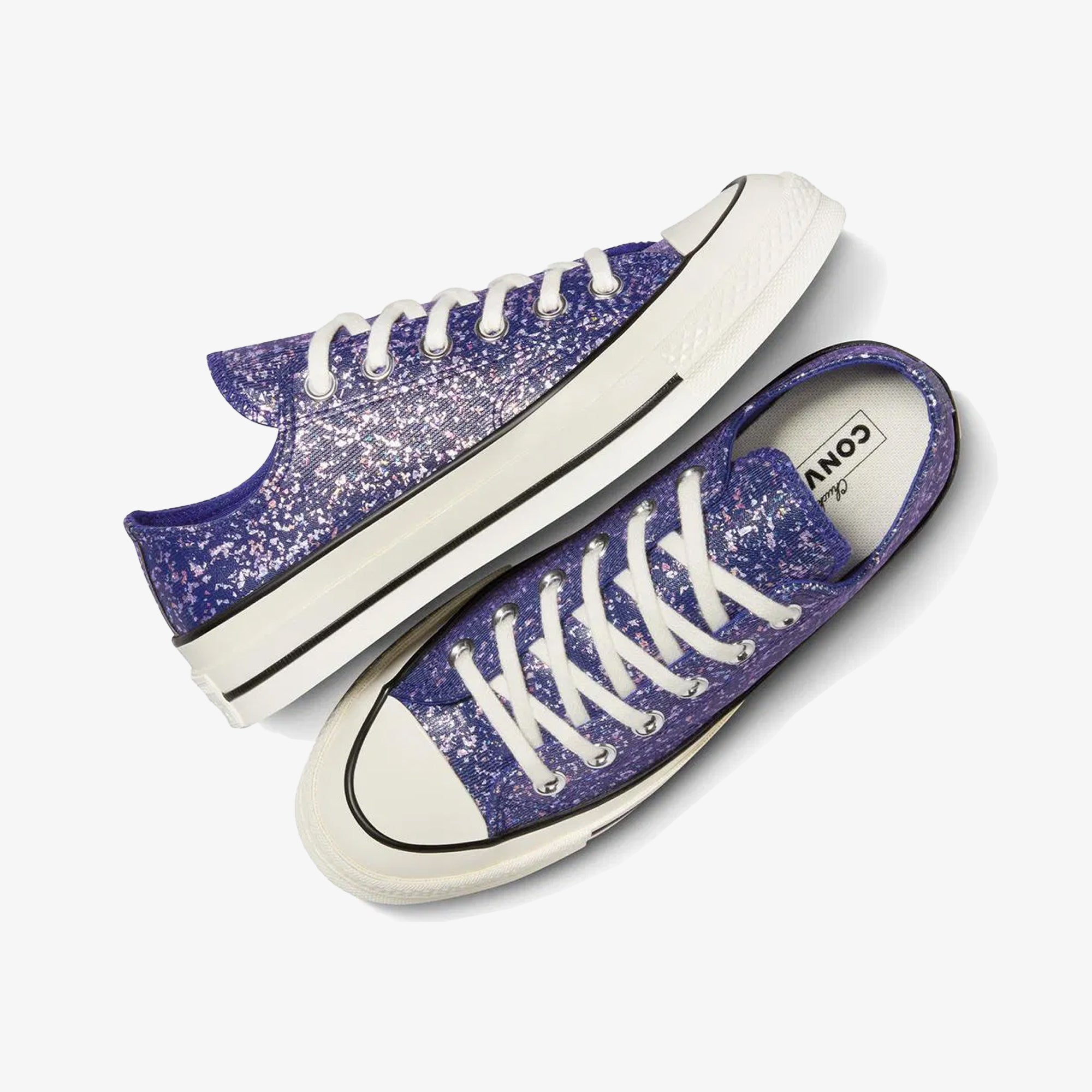 Converse | CHUCK 70 LOW { GLITTER NIGHT/INDIGO - view 2