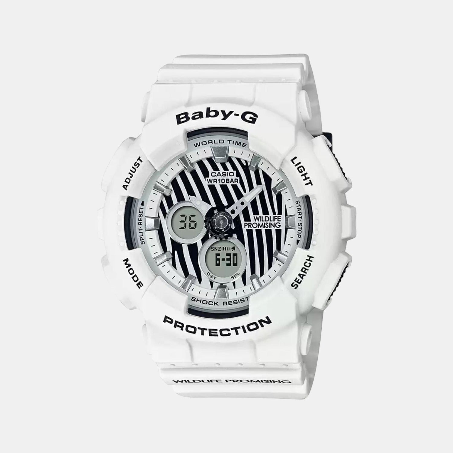 Casio Baby-G Women Quartz Black Dial Analog-Digital Resin Watch BX197
