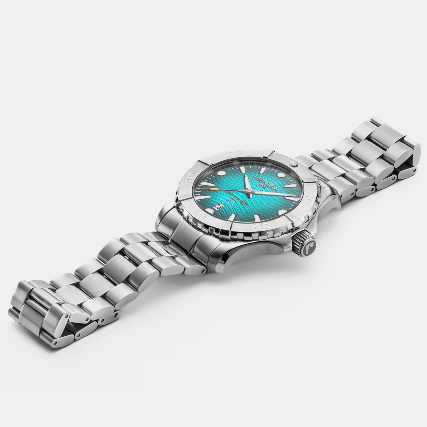 Roamer Deep Sea 200 Men Quartz Blue Dial Analog Stainless Steel Watch 860833 41 05 70 - view 2