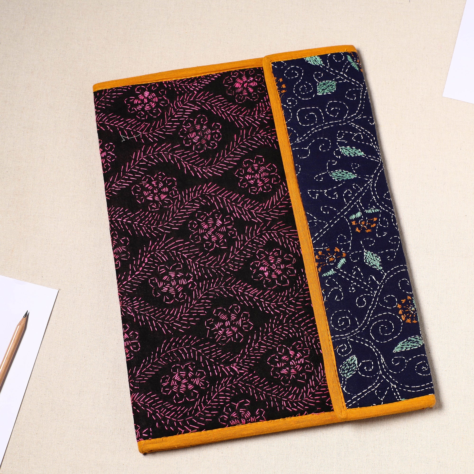 ASALKAAR Bengal Kantha Work Handcrafted File Folder 47