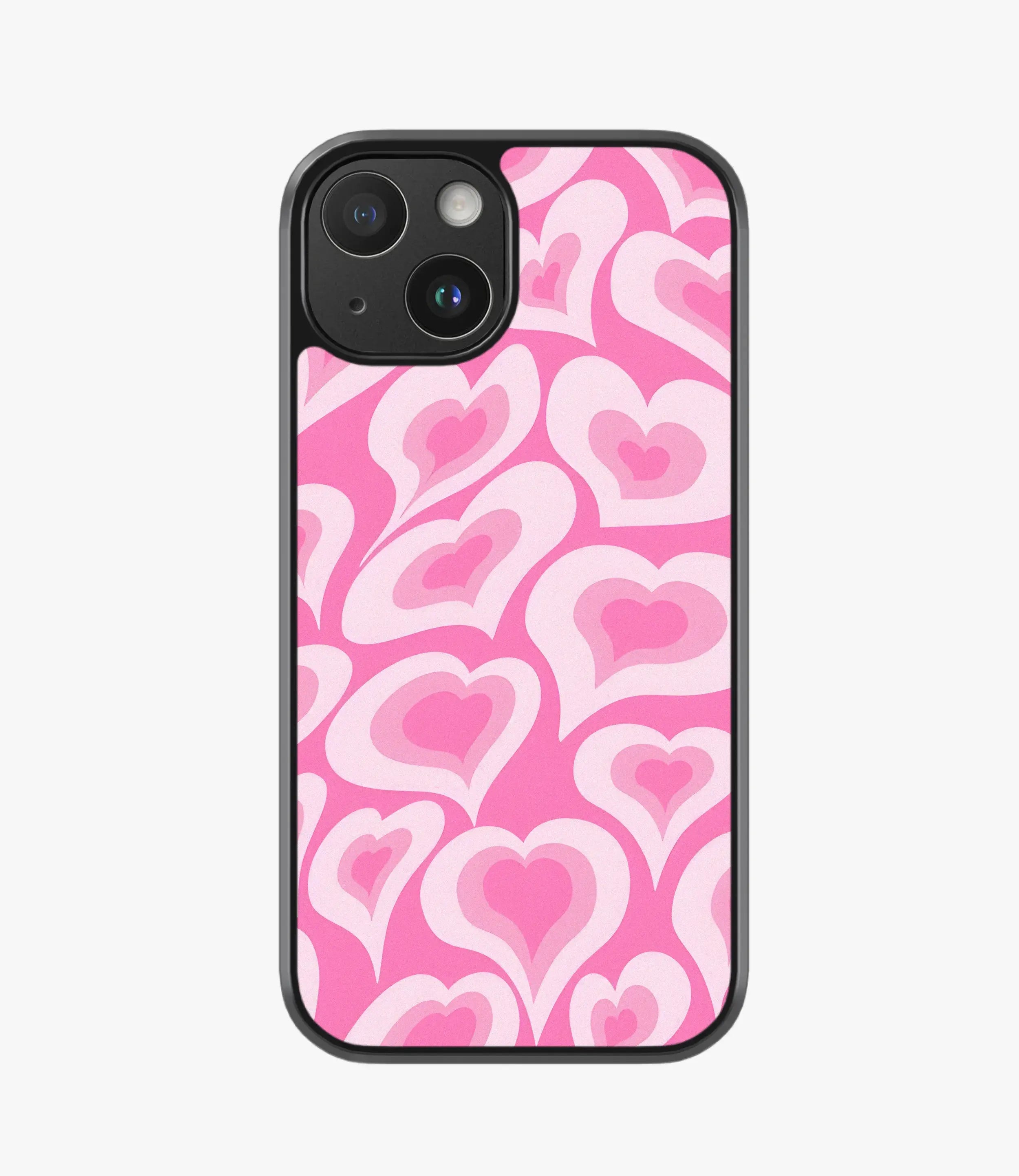 The Case Company Pink Pearl Heart Hybrid Matte Case