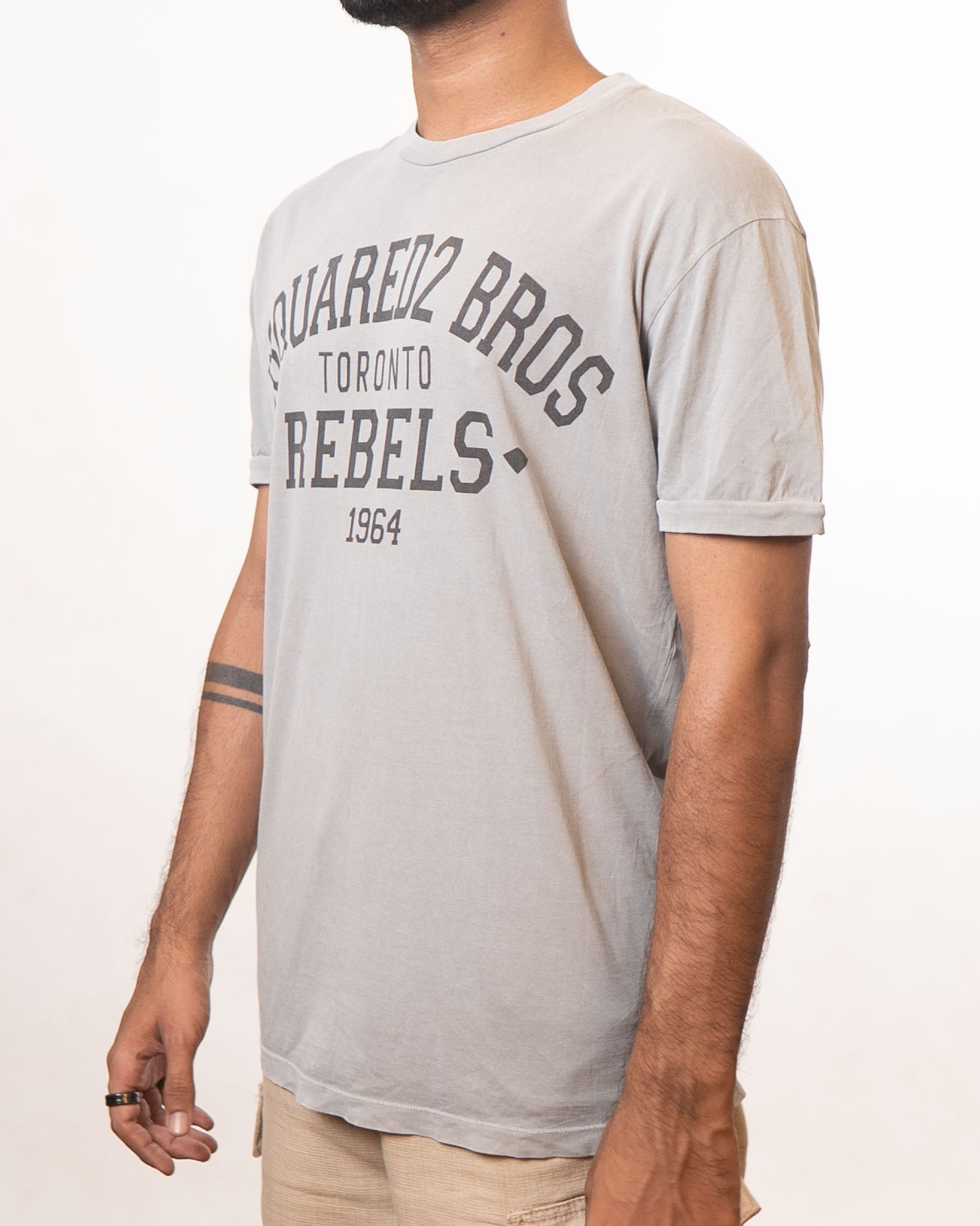 DSQUARED 2 Dsquared2 Grey Logo T-Shirt - view 2