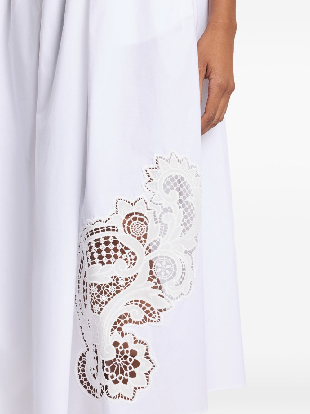Fay A-line Cotton long skirt - view 3