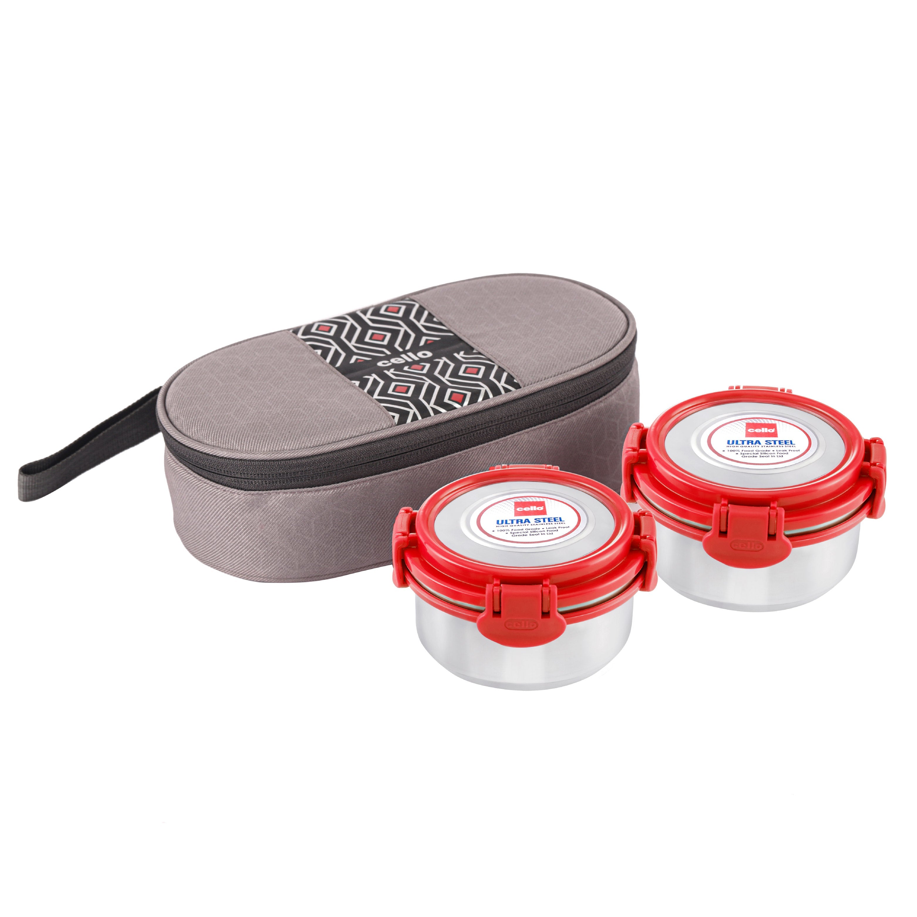 Cello MF Ultra Stainless Steel Lunch Box with Jacket, Set of 2 - view 3