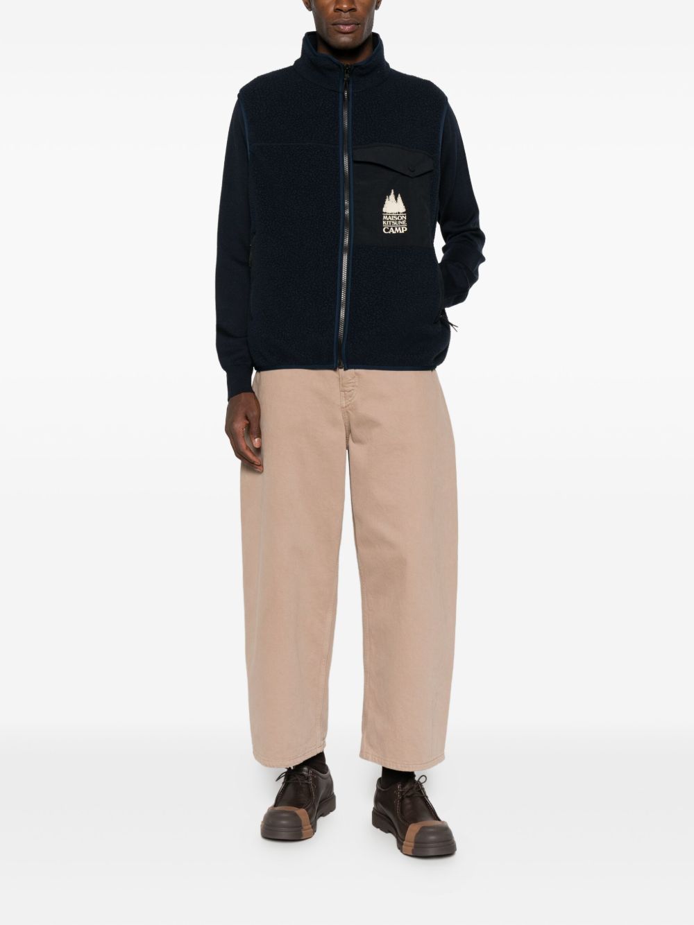 Maison Kitsuné Fleece zipped vest – Polyester 100% - view 3