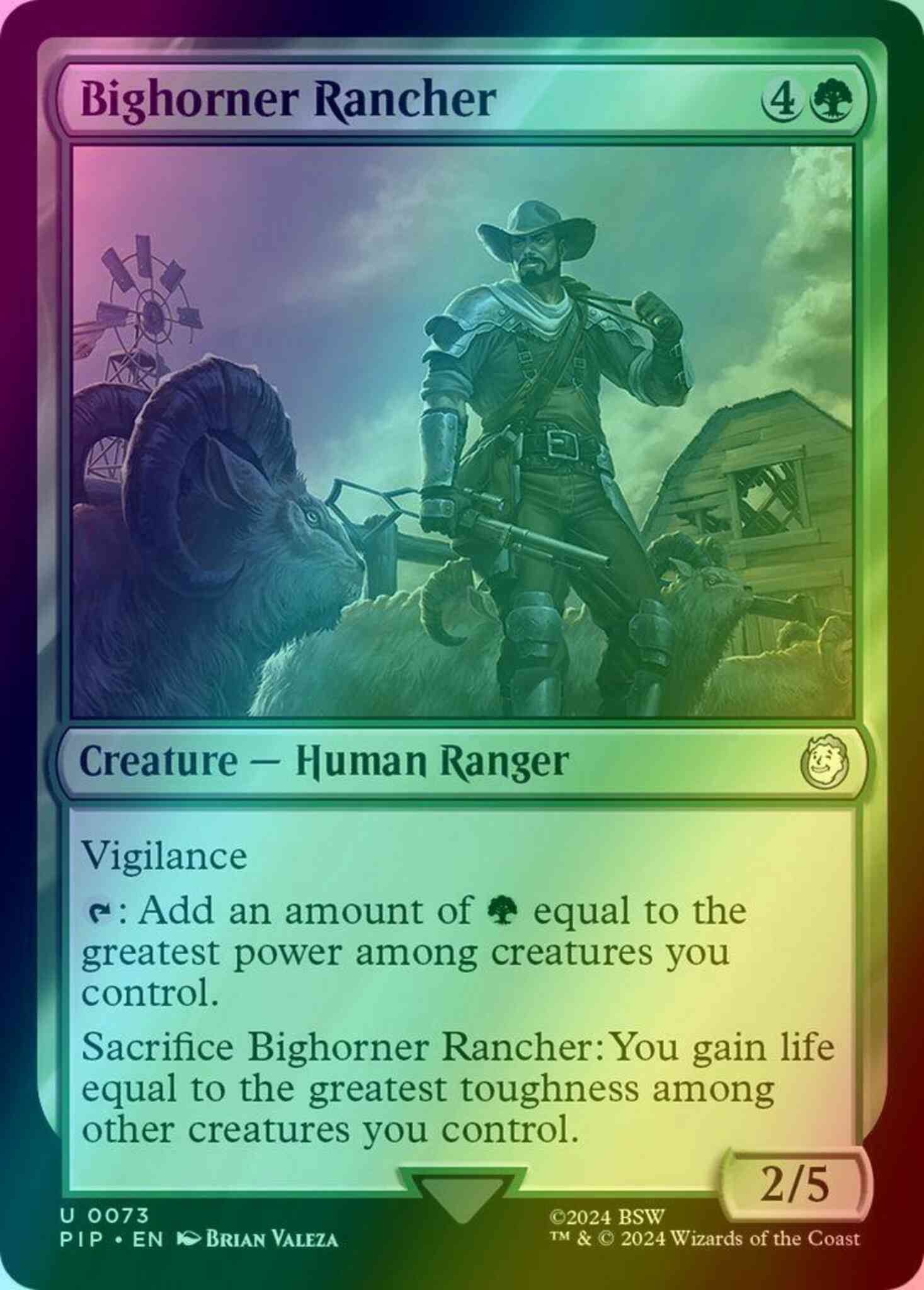 Bighorner rancher 73 – Magic Bighorner Rancher [73] [Fallout] [Foil]
