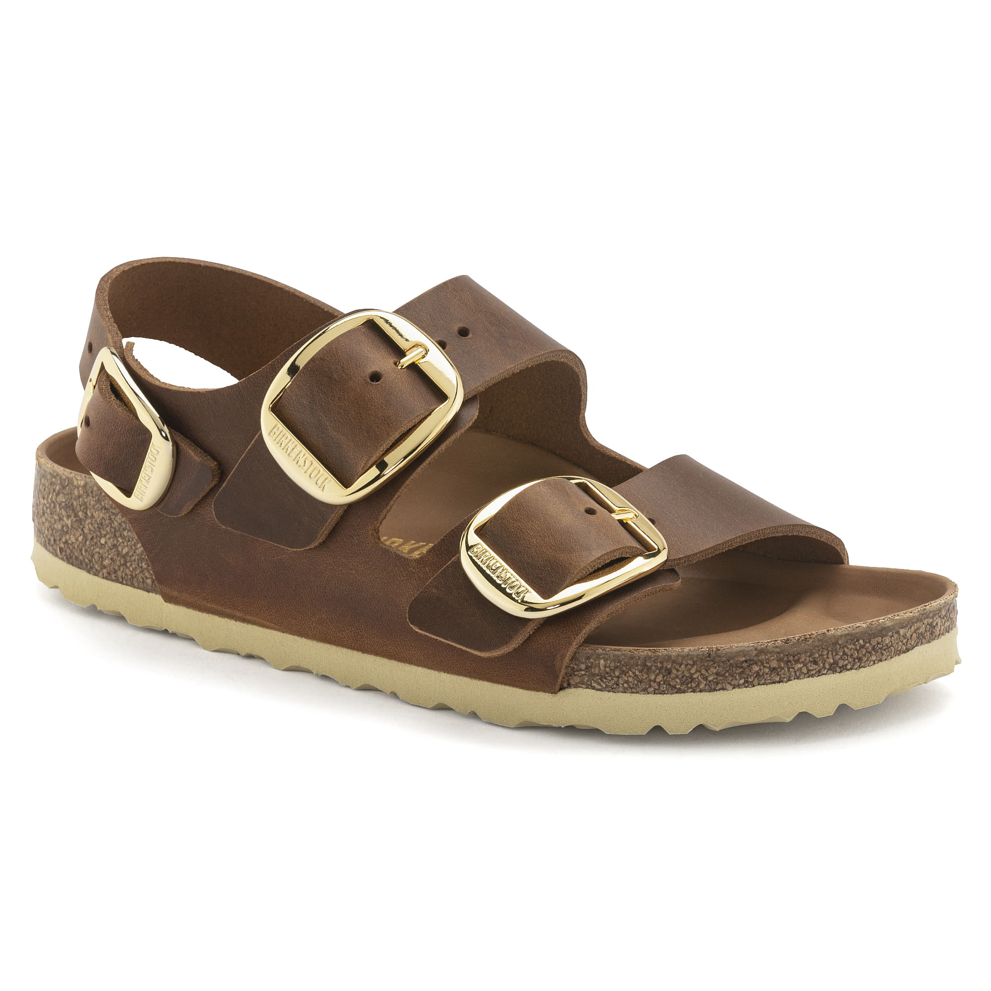 Birkenstock Milano Big Buckle Oiled Leather – Brown Brown/Cognac - view 8