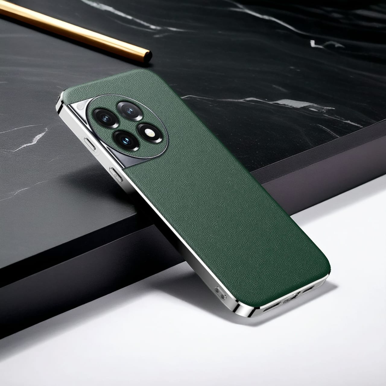 Million Cases OnePlus 13R Chrome Edge Luxe Leather Case - view 2