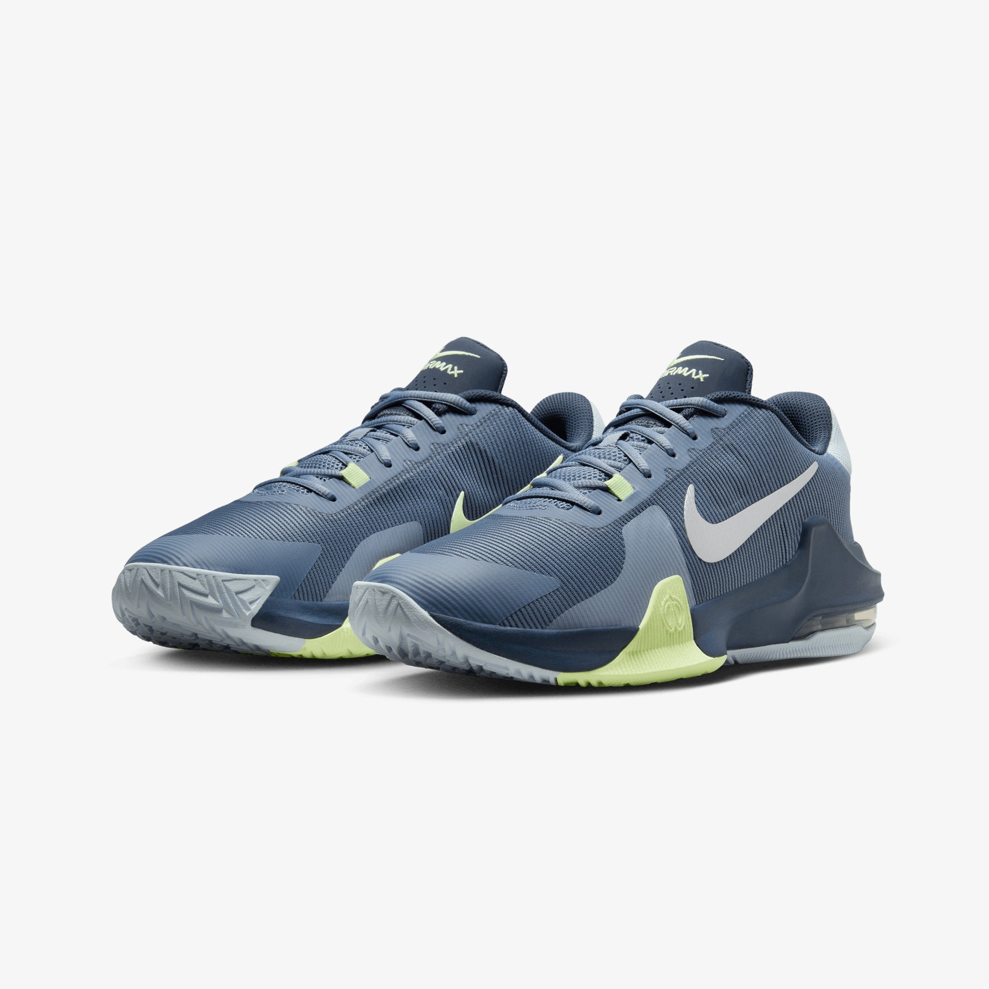 Nike | IMPACT 4 { ASHEN SLATE/BARELY VOLT-THUNDER BLUE - view 2