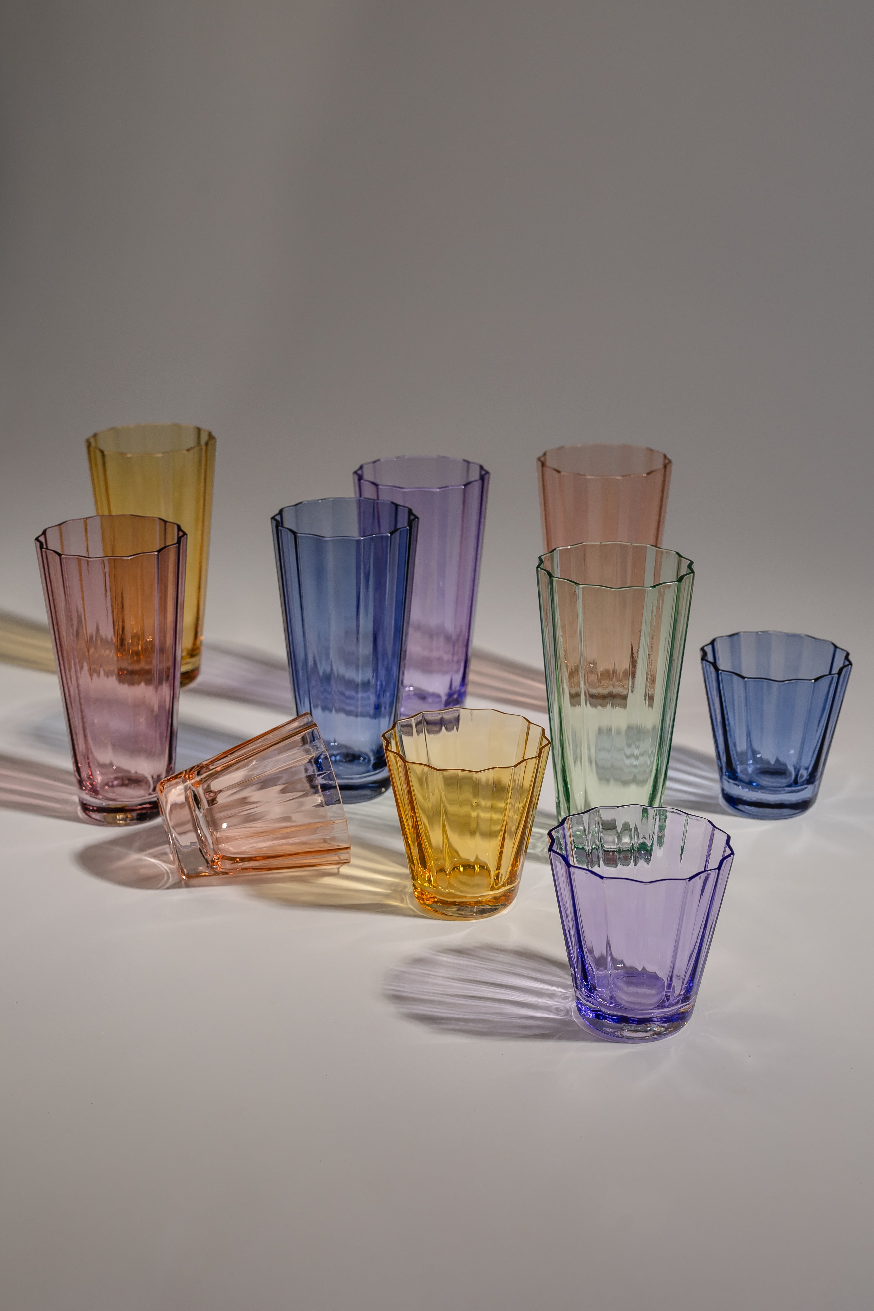 Estelle Colored Glass Estelle Colored Sunday High Balls - Set of 6 {Mystery Box}