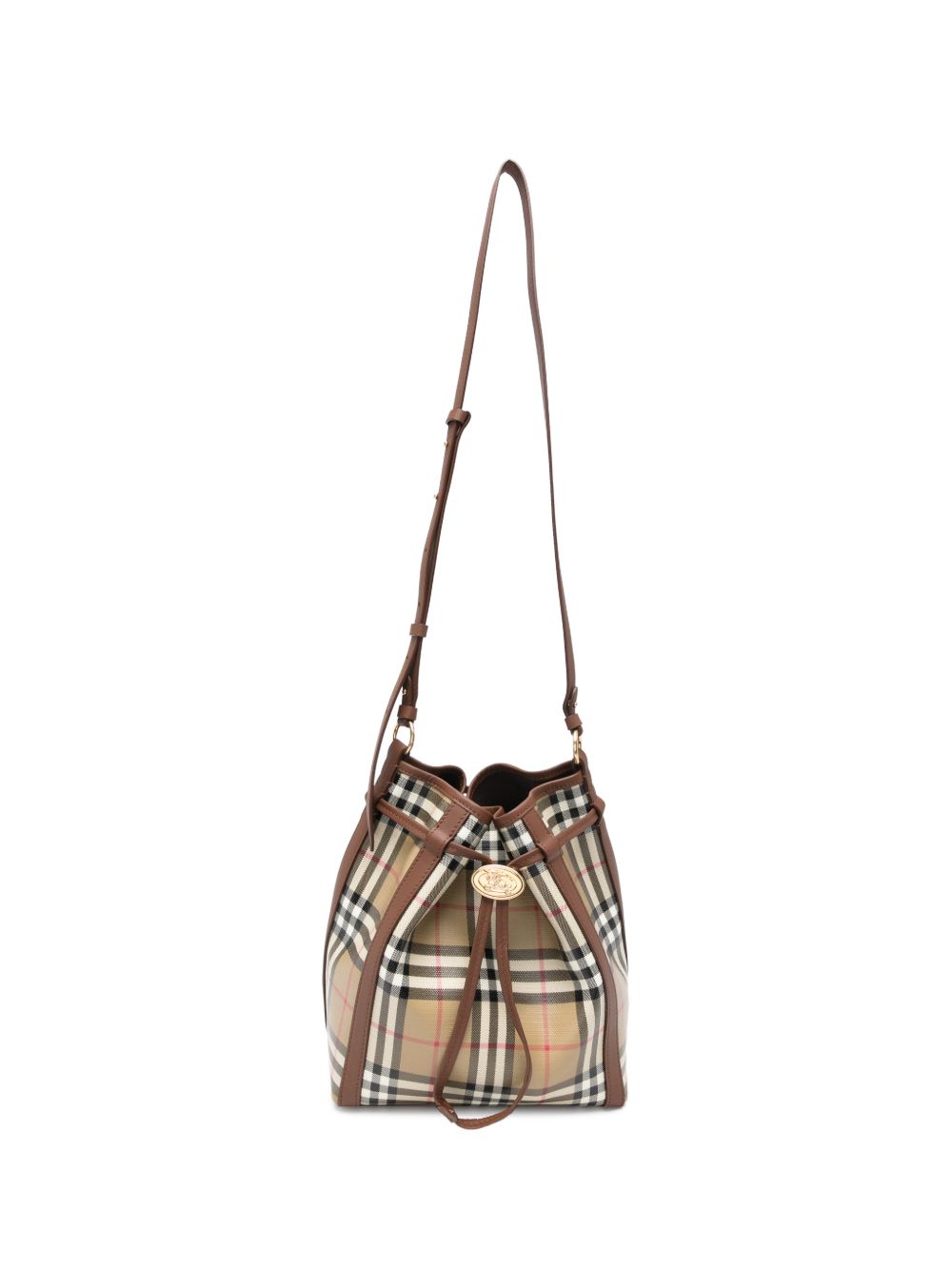 Burberry Check Canvas Drawstring Pouch – 100%Cotton