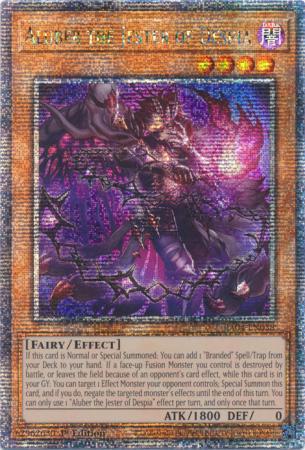 Yu-Gi-Oh! Aluber the Jester of Despia - New Art - RA04-EN038 - Quarter Century Secret Rare - 1st Edition