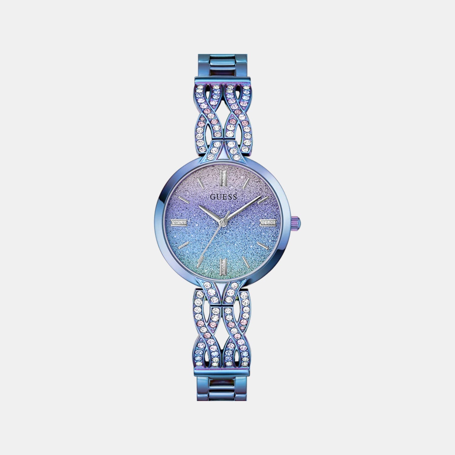 Guess Coral Women Quartz Two Tone Dial Analog Recycled Steel Watch GW0868L3